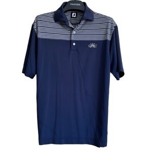 FootJoy mens polo size S-M navy white